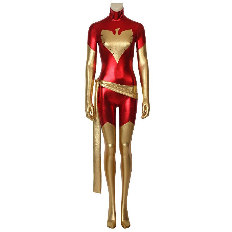 Women X Phoenix Jean Grey Superhero Cosplay Bodysuit Costume for Halloween & Comic Con | Astricos-Astricos