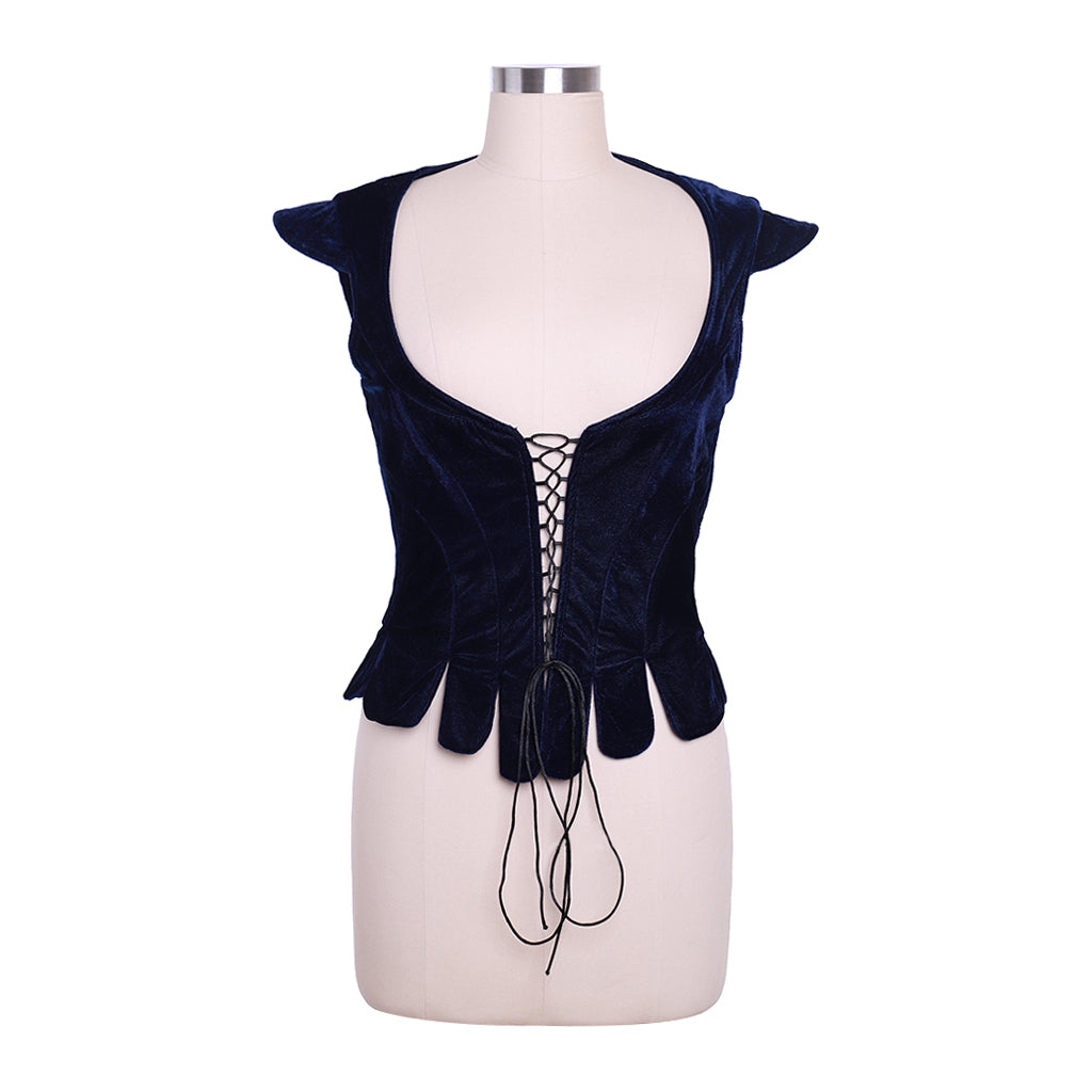 Vintage Medieval Princess Dress - Victorian Corset Tudor Queen Forest Vest | Astricos-Astricos