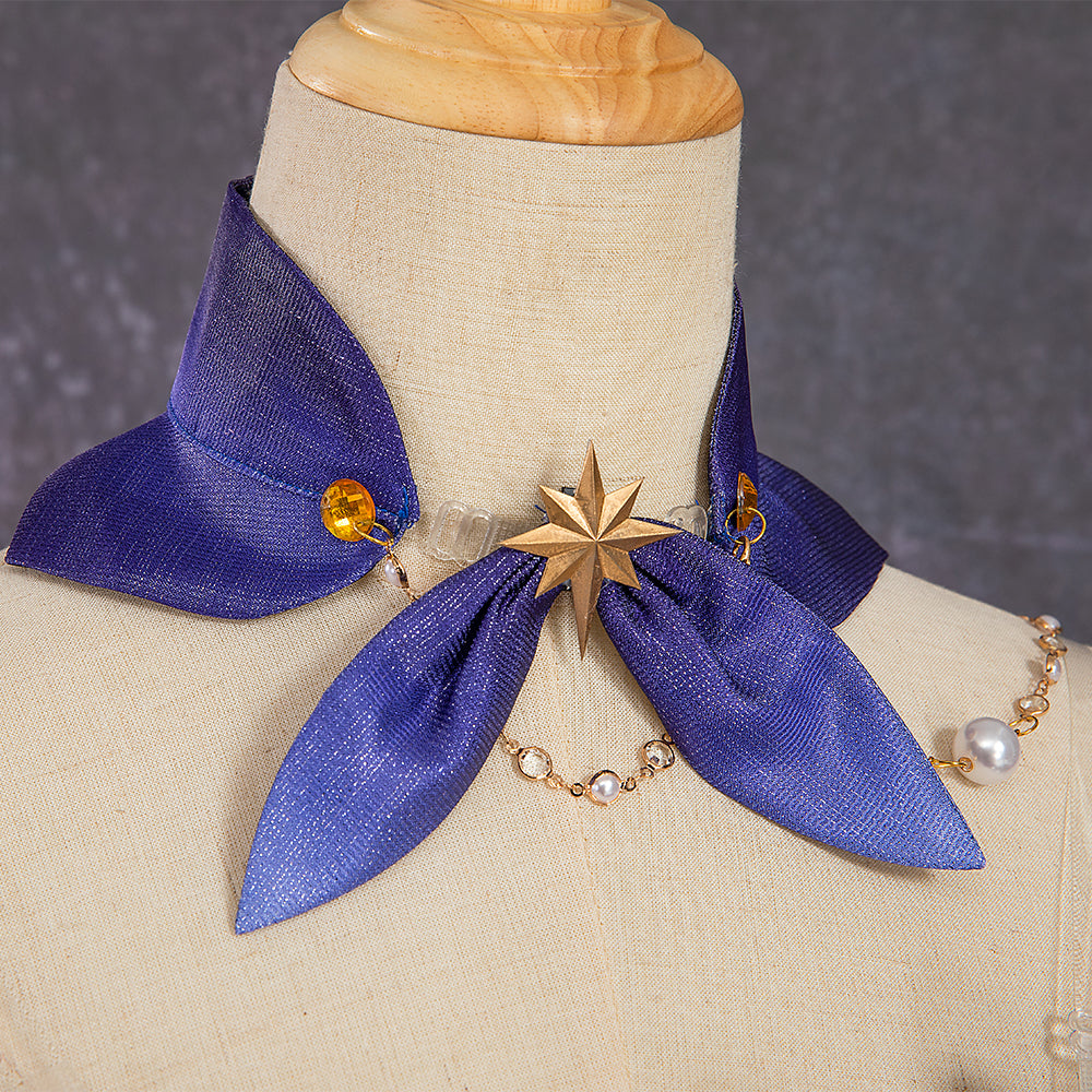 Robin Honkai Star Rail Cosplay Costume Set with Wig, Hairpins, Earrings, and Gloves-Astricos