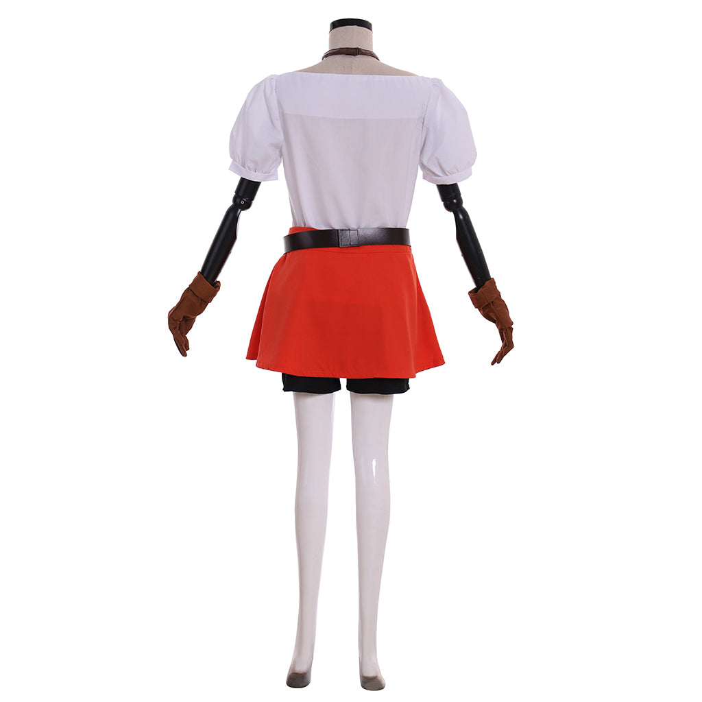Linkle Cosplay Elf Costume Full Set - Green Cloak, Shirt, Pants, Skirt | Astricos-Astricos