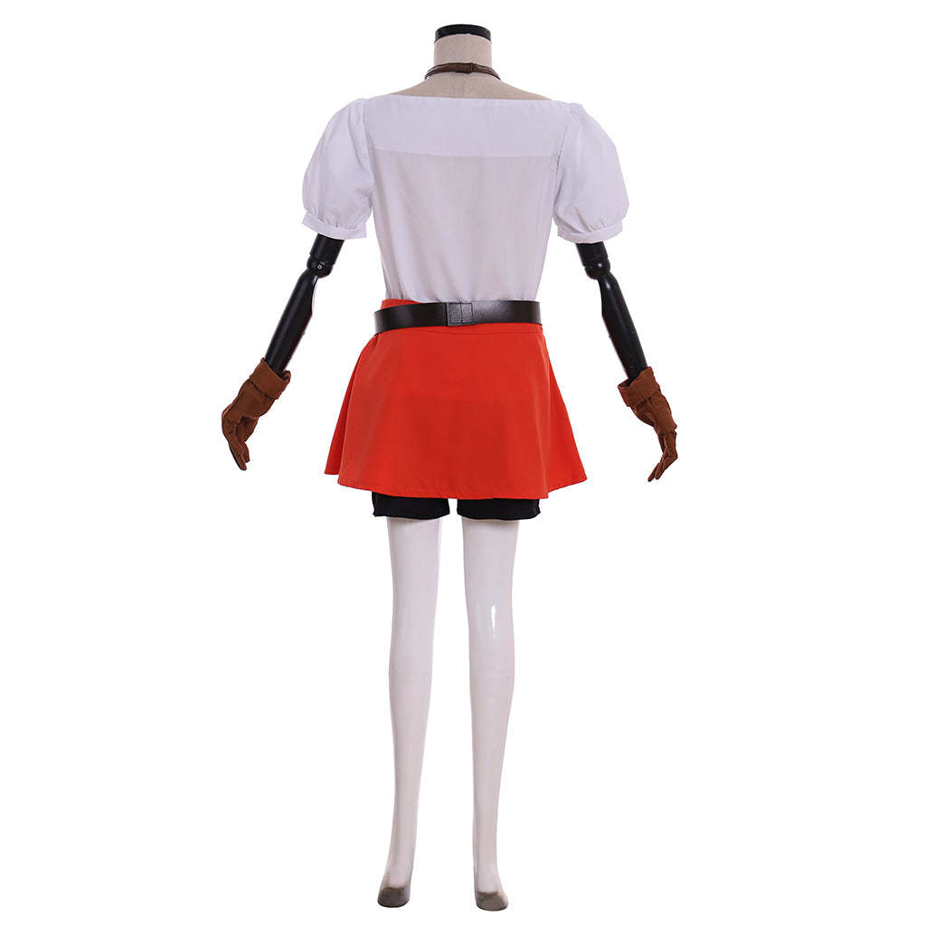Linkle Cosplay Elf Costume Full Set - Green Cloak, Shirt, Pants, Skirt | Astricos-Astricos
