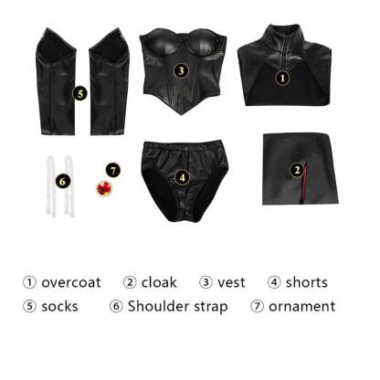 Madelyne Pryor X-Men Villain Cosplay Costume Jumpsuit & Cloak for Halloween | Astricos-Astricos