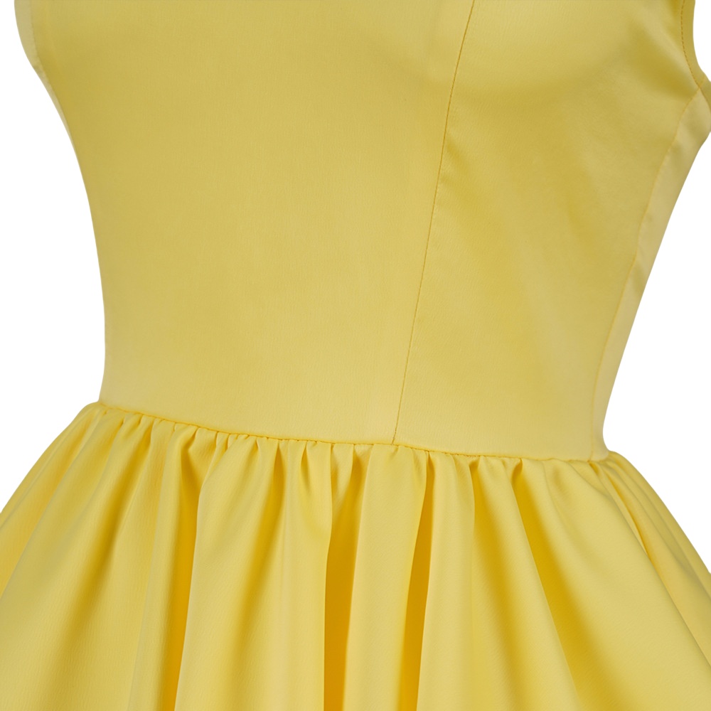 Asuka Langley Eva Cosplay Costume Yellow Dress Summer Anime Cosplay Outfit-Astricos