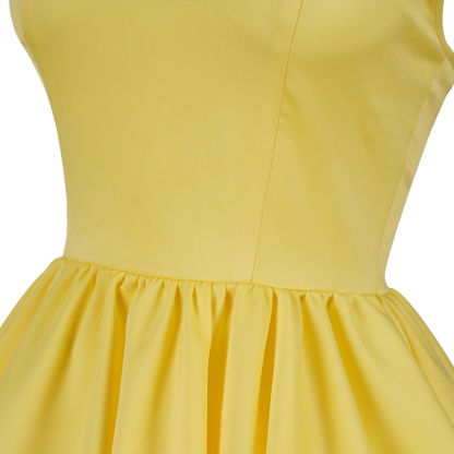 Asuka Langley Eva Cosplay Costume Yellow Dress Summer Anime Cosplay Outfit-Astricos