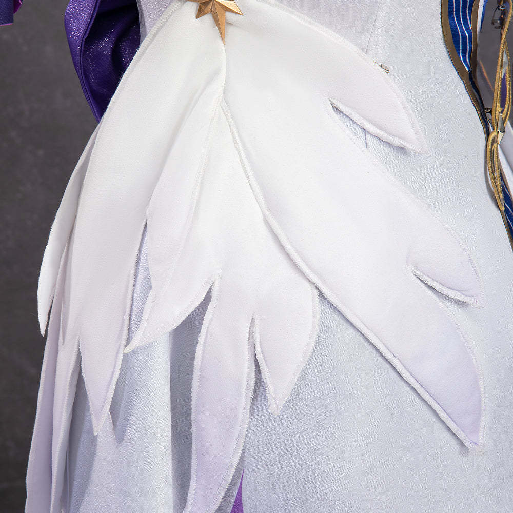 Robin Honkai Star Rail Cosplay Costume Set with Wig, Hairpins, Earrings, and Gloves-Astricos