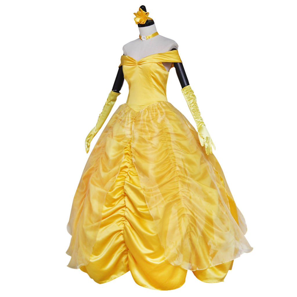 Beauty and the Beast Belle Cosplay Costume | Princess Dress for Halloween & Cosplay-Astricos