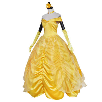 Beauty and the Beast Belle Cosplay Costume | Princess Dress for Halloween & Cosplay-Astricos