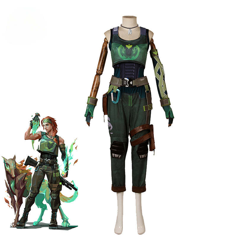 Valorant Skye Cosplay Costume - Trailblazer Skye Agent Women Punk Uniform for Halloween & Party-Astricos