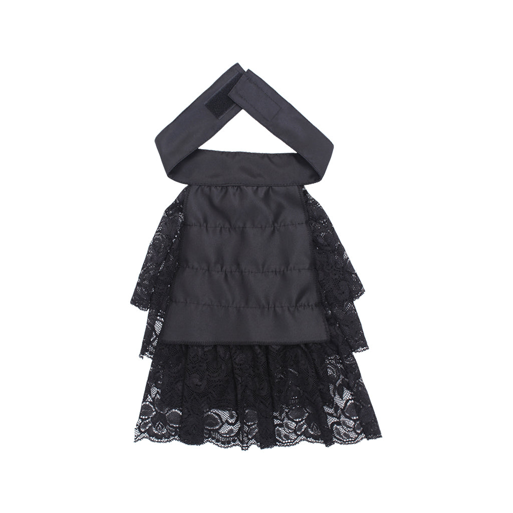 Victorian Black Lace Detachable Collar & Cuffs - Gothic Cosplay & Historical Costume Accessories-Astricos