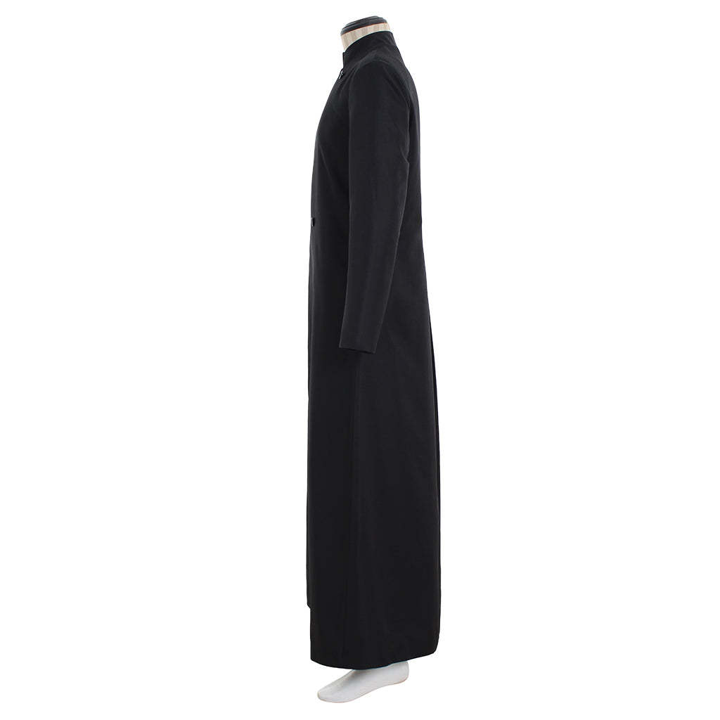 Men's Double Breasted Minister Choir Cassock Robe - Elegant Clergy Vestment-Astricos