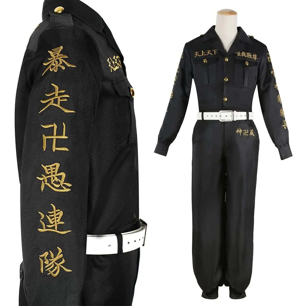 Tokyo Anime Cosplay Costume - First Generation Toman Special Attack Uniform with Embroidery-Astricos