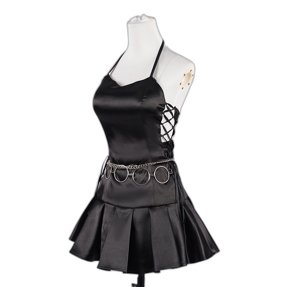 Utau Hoshina Cosplay Dress Black Stage Costume Anime Cosplay Outfit-Astricos