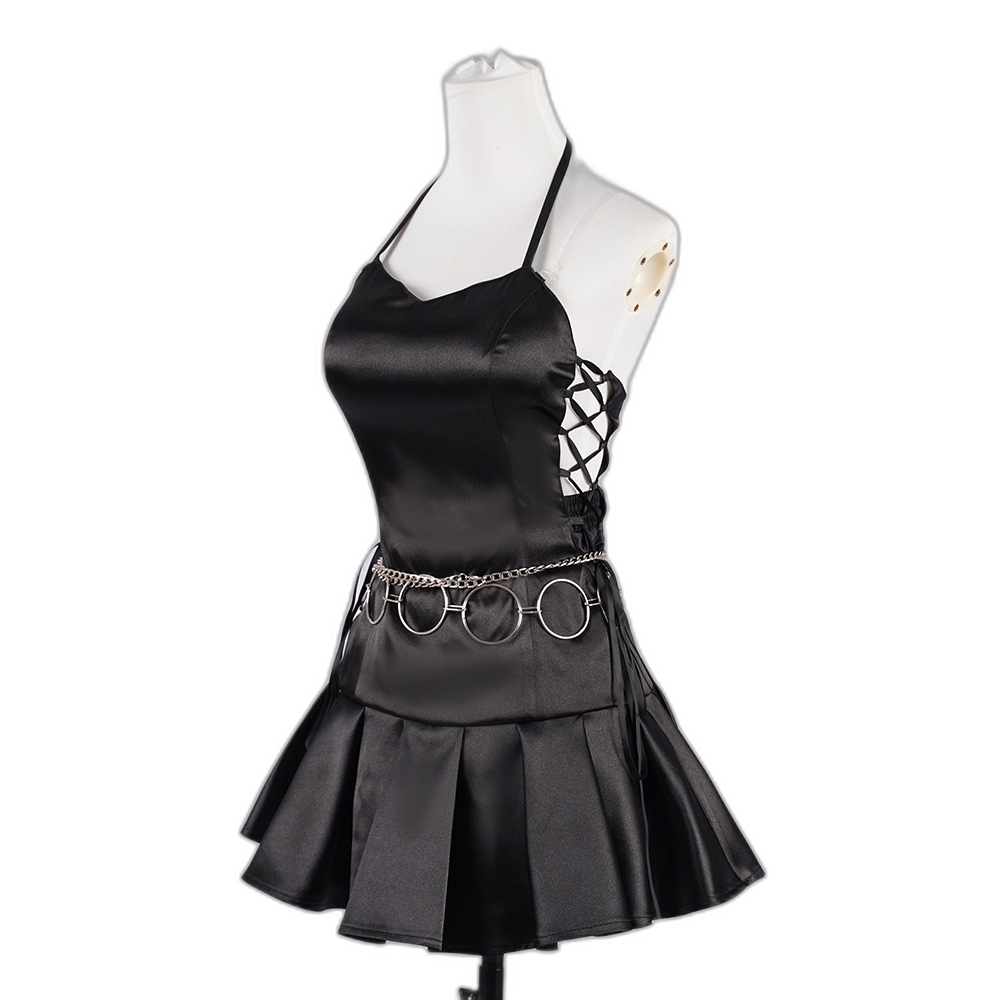 Utau Hoshina Cosplay Dress Black Stage Costume Anime Cosplay Outfit-Astricos