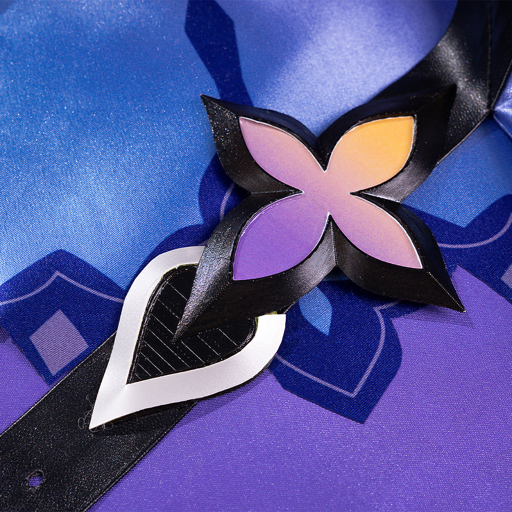 Honkai Star Rail Black Swan Cosplay Costume - Purple Dress & Wig Set | Astricos-Astricos