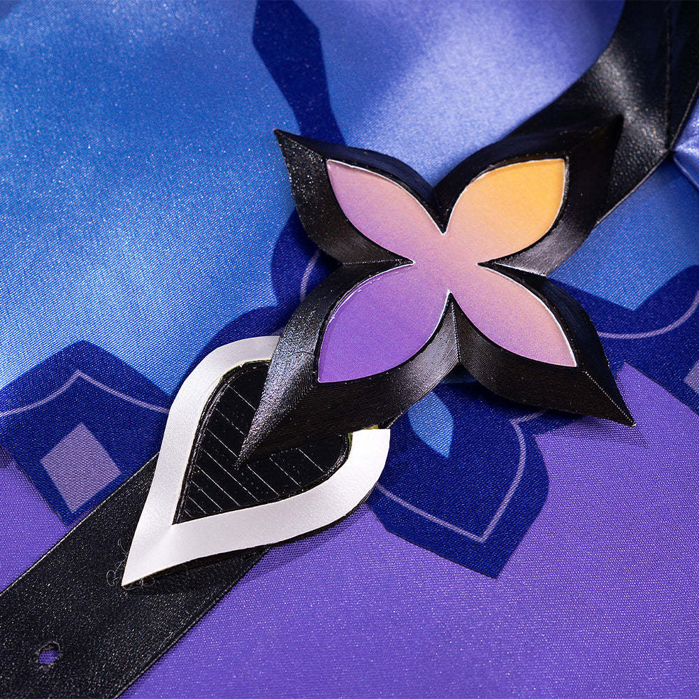 Honkai Star Rail Black Swan Cosplay Costume - Purple Dress & Wig Set | Astricos-Astricos