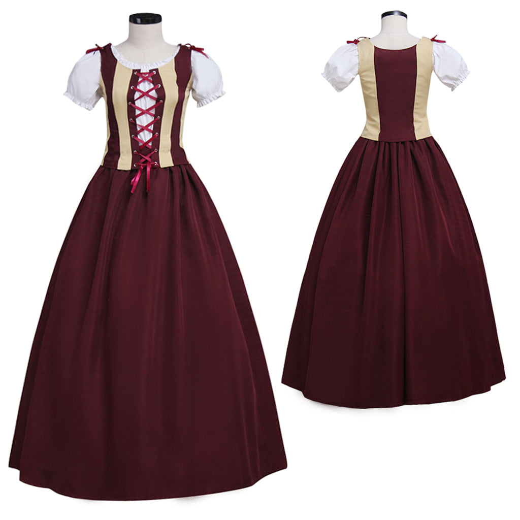 Medieval Victorian Princess Dress - 18th Century Renaissance Royal Court Ball Gown-Astricos