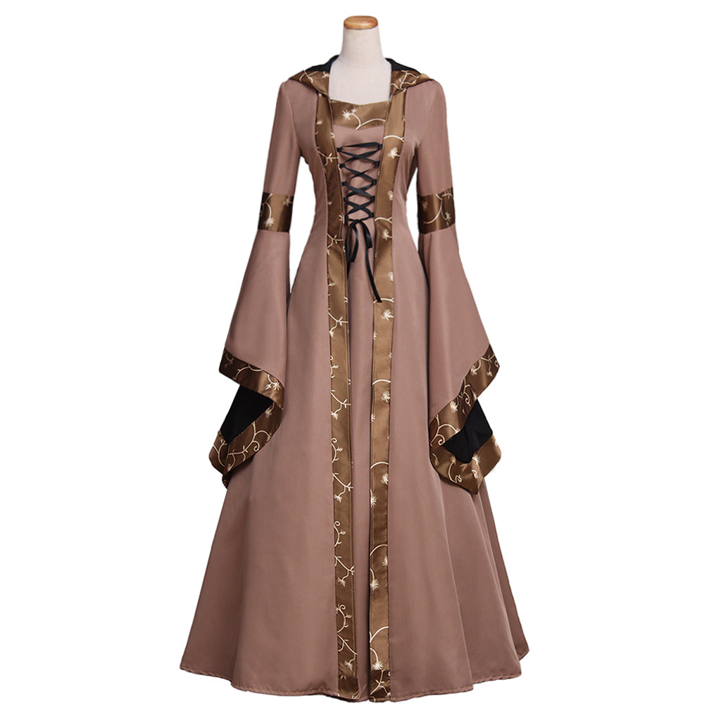 Medieval Retro Dress - Victorian Tudor Spanish Noble Costume for Halloween & Carnival-Astricos
