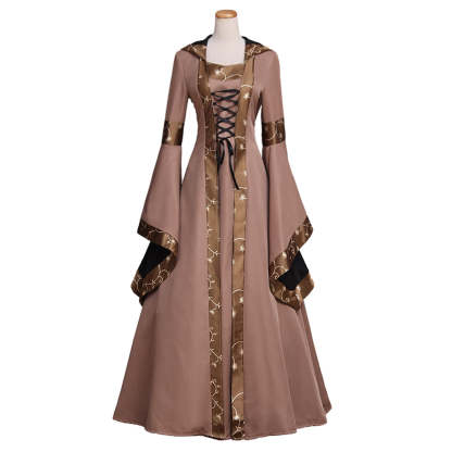 Medieval Retro Dress - Victorian Tudor Spanish Noble Costume for Halloween & Carnival-Astricos