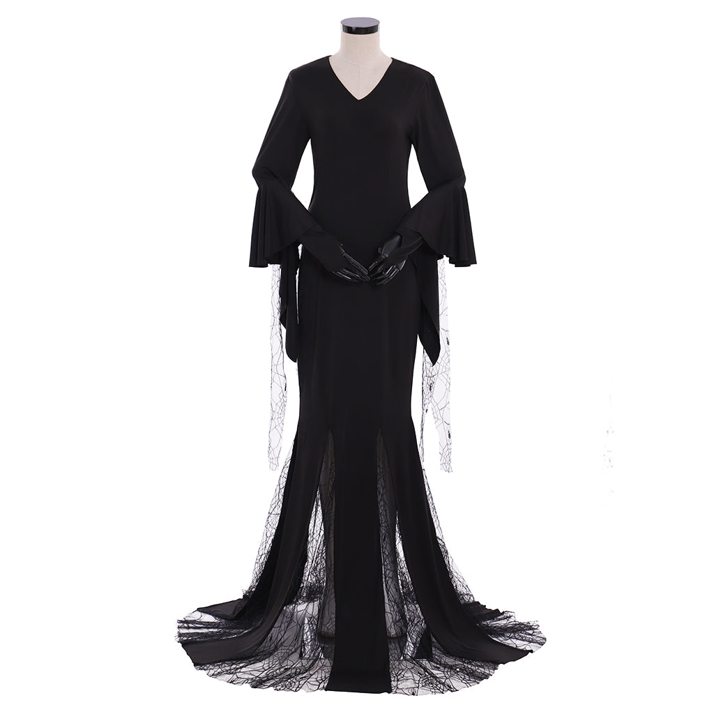 Gothic Ghost Vampire Dress for Women - Elegant Cosplay & Halloween Costume | Astricos-Astricos