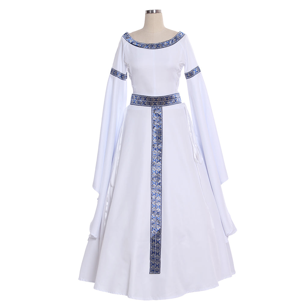 Medieval Royal Court Queen Princess Robe Dress - Elegant Tudor Tea Party Ball Gown-Astricos