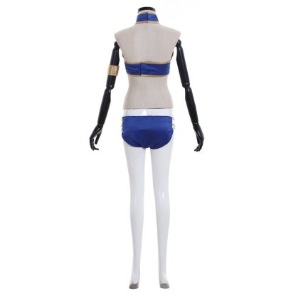 Elastic Li Sexy Swimsuit Cosplay Costume - Two-Piece Game Character Outfit-Astricos