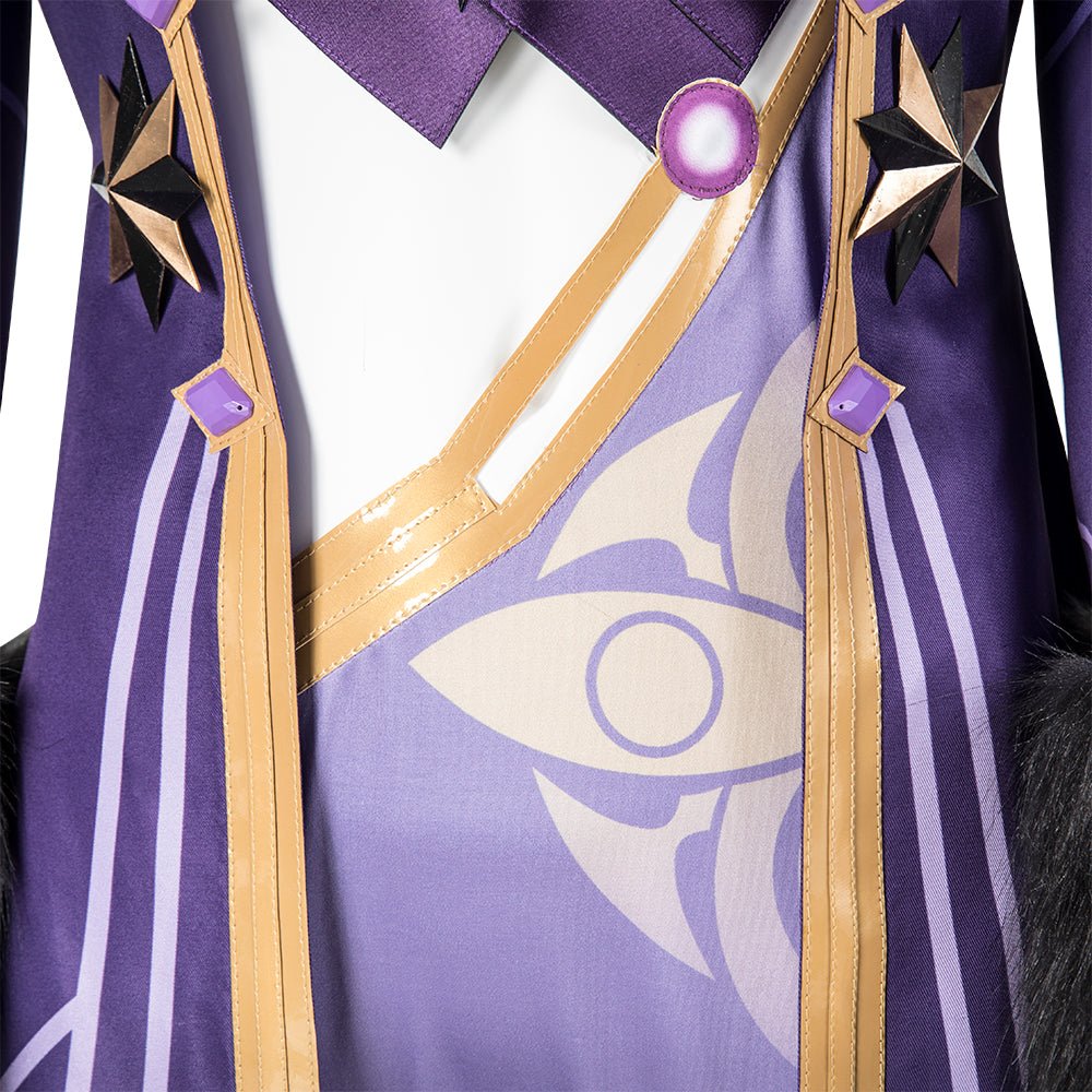 Genshin Impact Thunder Scribe Mage Cosplay Costume - Electrifying Character Outfit-Astricos