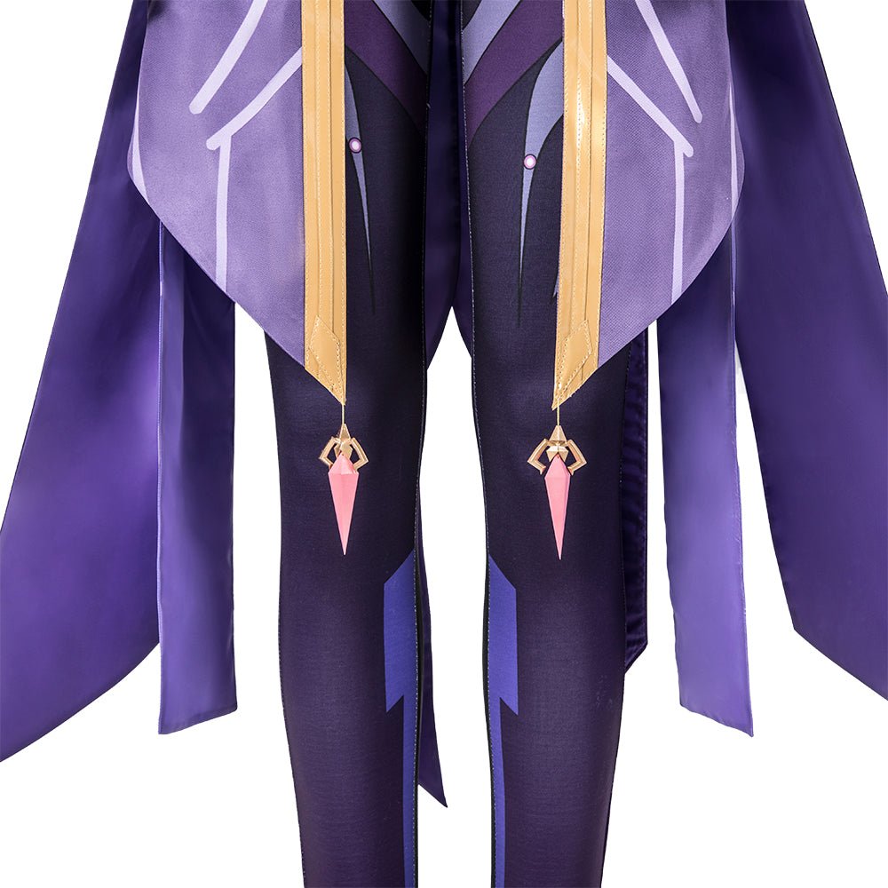 Genshin Impact Thunder Scribe Mage Cosplay Costume - Electrifying Character Outfit-Astricos