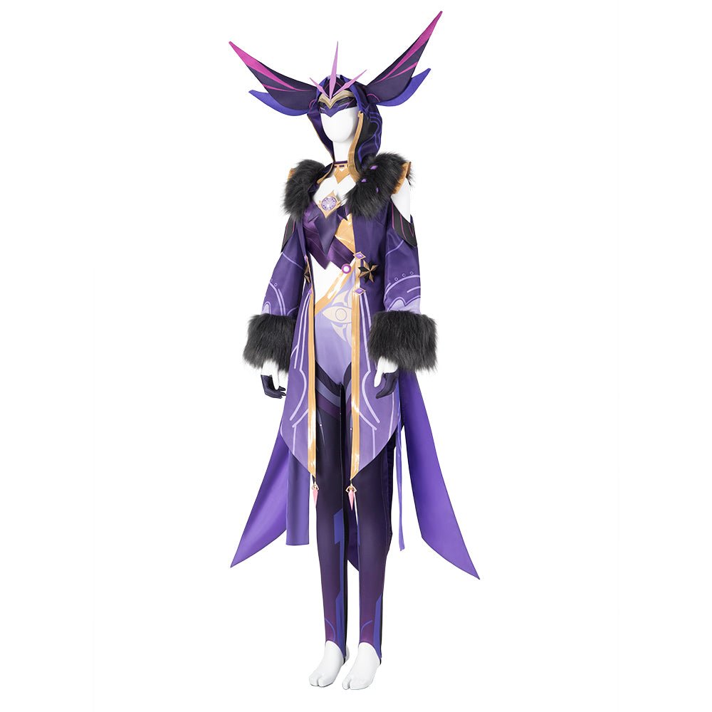 Genshin Impact Thunder Scribe Mage Cosplay Costume - Electrifying Character Outfit-Astricos