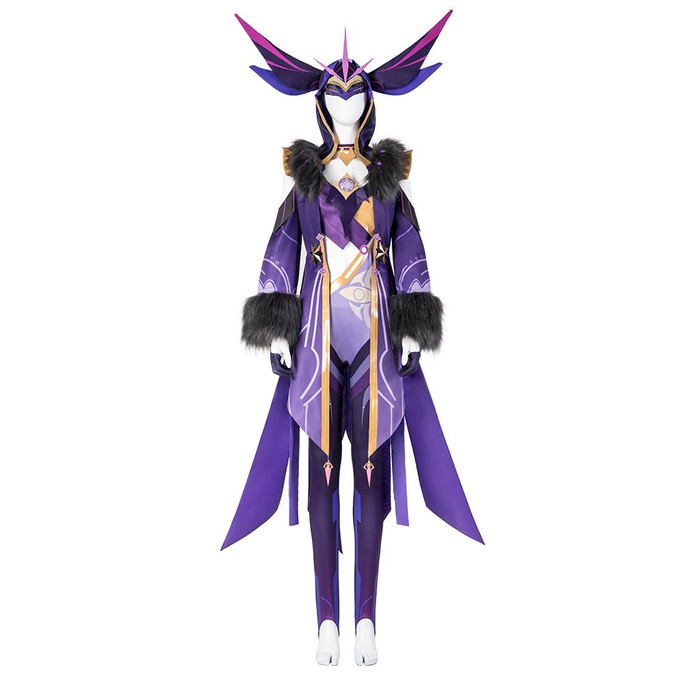 Genshin Impact Thunder Scribe Mage Cosplay Costume - Electrifying Character Outfit-Astricos