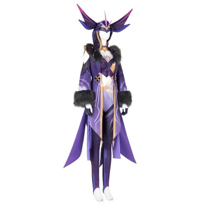 Genshin Impact Thunder Scribe Mage Cosplay Costume - Electrifying Character Outfit-Astricos