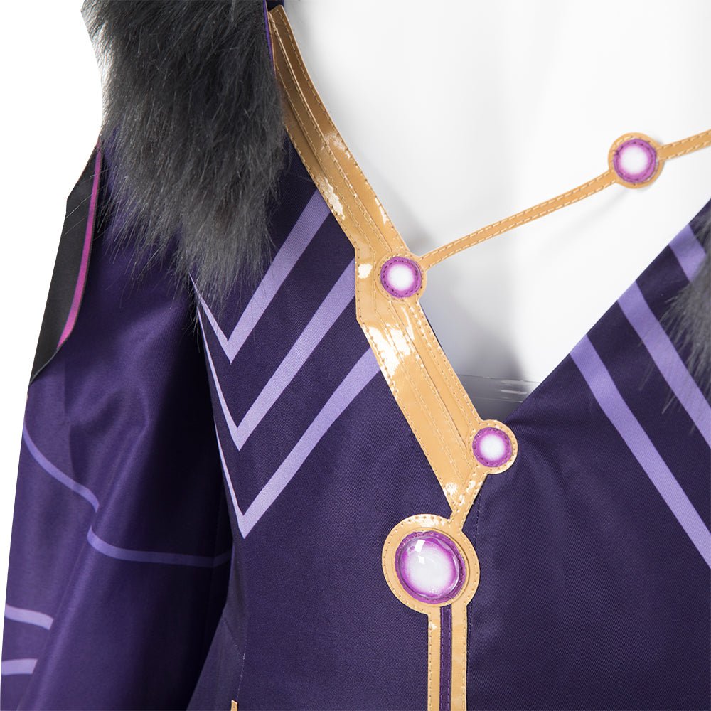 Genshin Impact Thunder Scribe Mage Cosplay Costume - Electrifying Character Outfit-Astricos