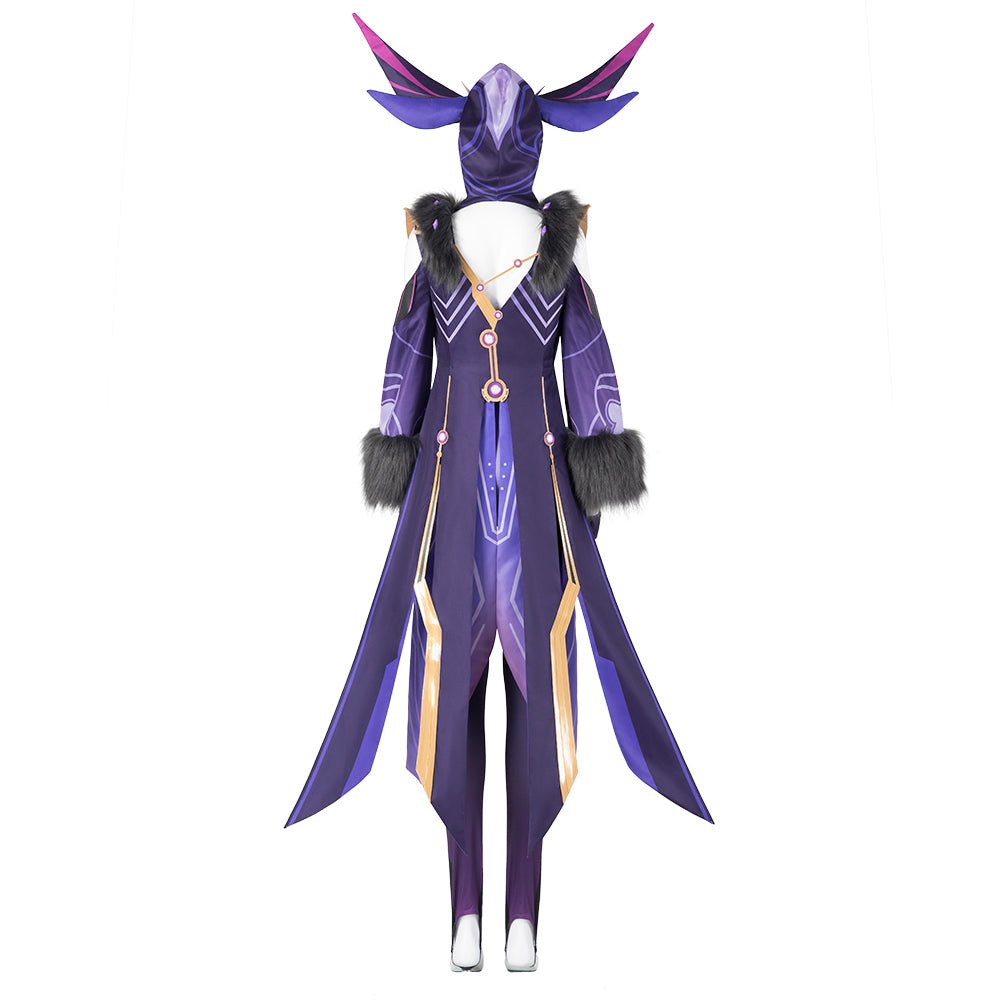 Genshin Impact Thunder Scribe Mage Cosplay Costume - Electrifying Character Outfit-Astricos
