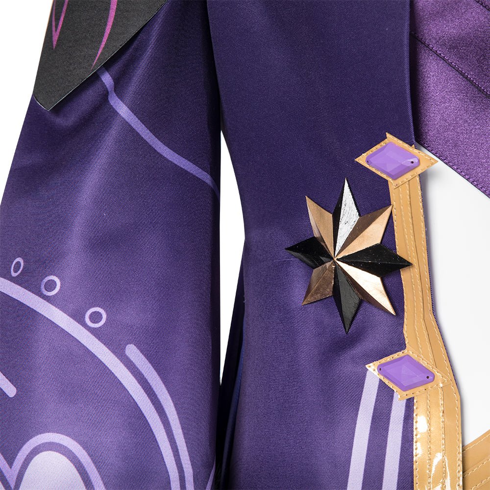 Genshin Impact Thunder Scribe Mage Cosplay Costume - Electrifying Character Outfit-Astricos