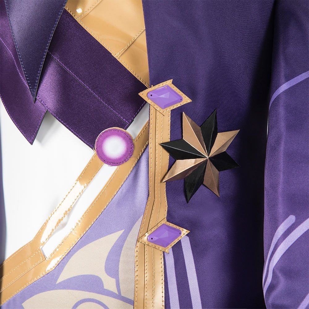 Genshin Impact Thunder Scribe Mage Cosplay Costume - Electrifying Character Outfit-Astricos
