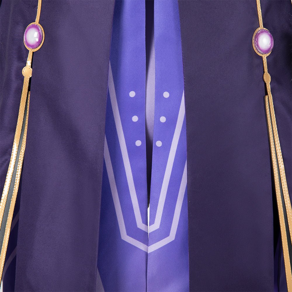 Genshin Impact Thunder Scribe Mage Cosplay Costume - Electrifying Character Outfit-Astricos
