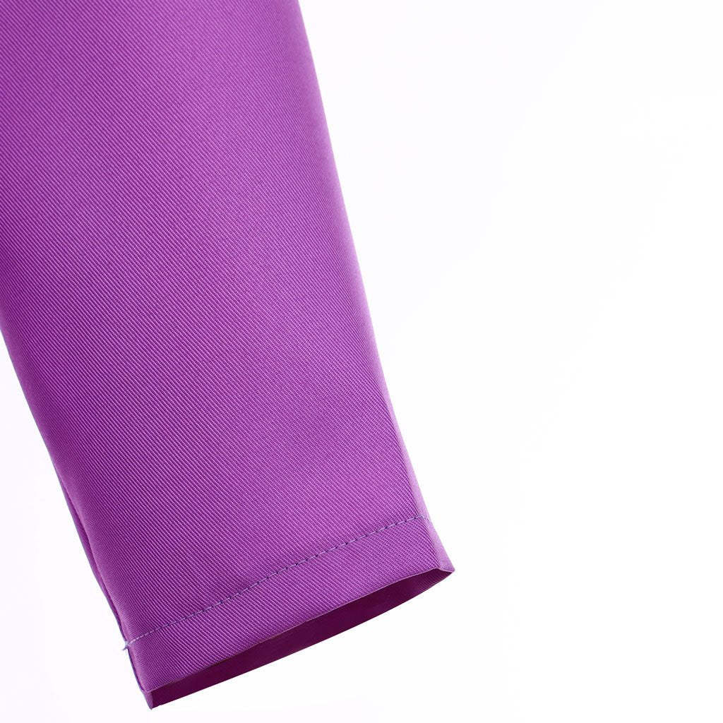 Elegant Long Purple Robe with Fitted Jumpsuit - Anime Cosplay Costume for Fans-Astricos