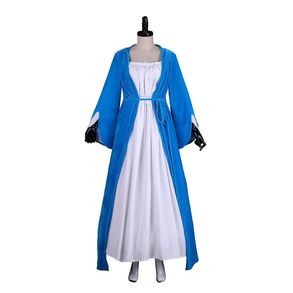 Elizabeth Schuyler Hamilton Cosplay Blue Dress Coat | Hamilton Broadway Costume-Astricos