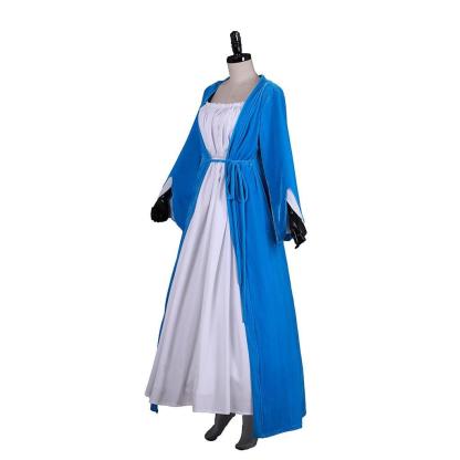 Elizabeth Schuyler Hamilton Cosplay Blue Dress Coat | Hamilton Broadway Costume-Astricos