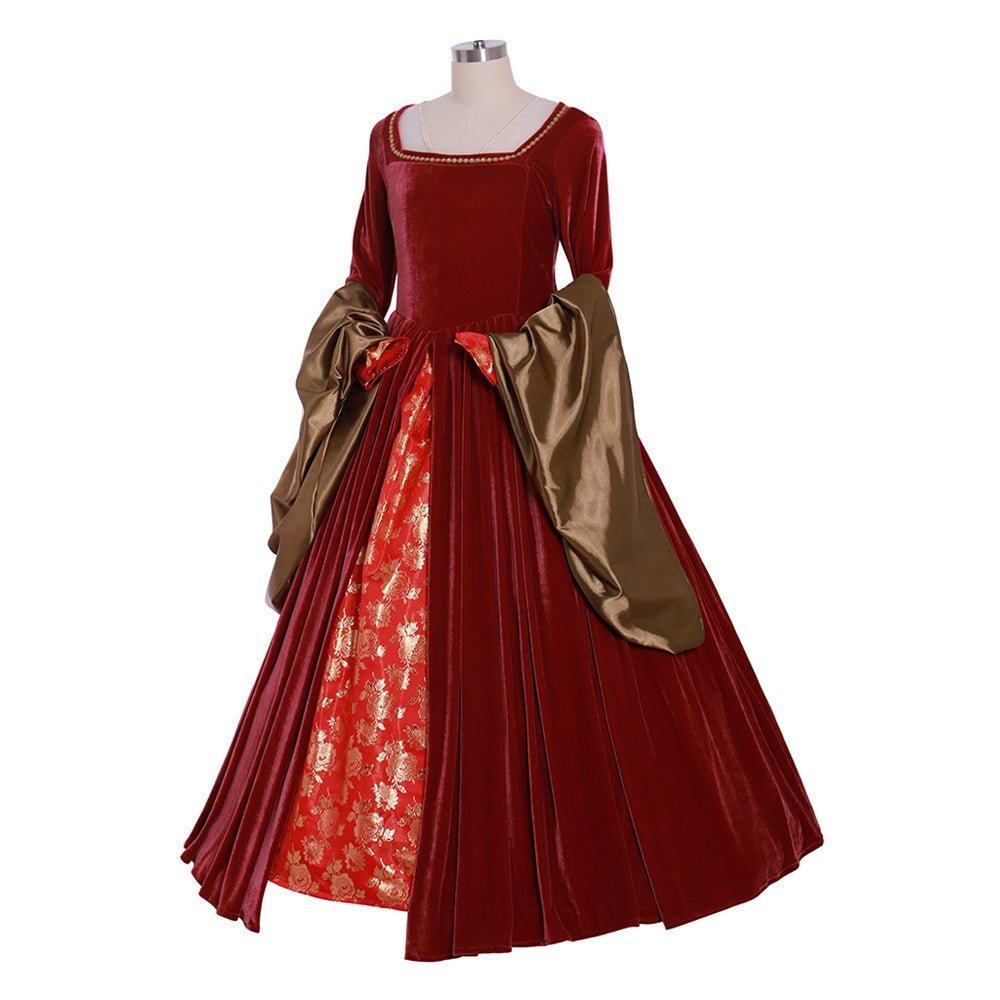 Elizabeth Tudor Anne Boleyn Red Dress Costume | The Other Boleyn Girl Cosplay Gown | Tudor Series-Astricos
