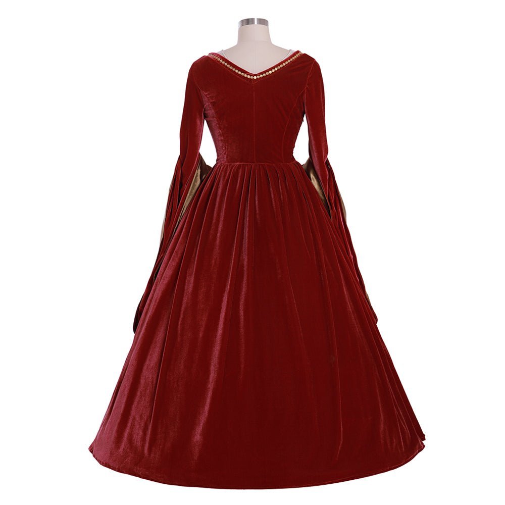 Elizabeth Tudor Anne Boleyn Red Dress Costume | The Other Boleyn Girl Cosplay Gown | Tudor Series-Astricos