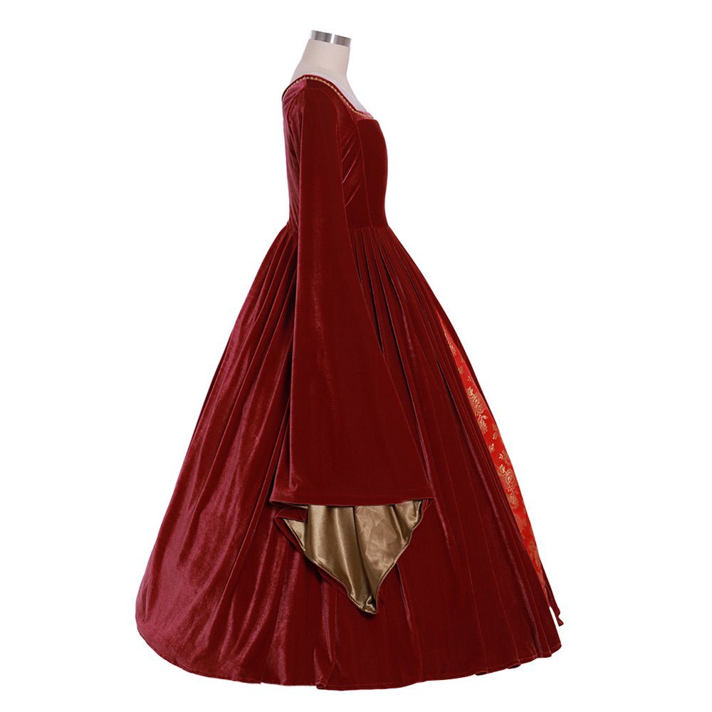 Elizabeth Tudor Anne Boleyn Red Dress Costume | The Other Boleyn Girl Cosplay Gown | Tudor Series-Astricos