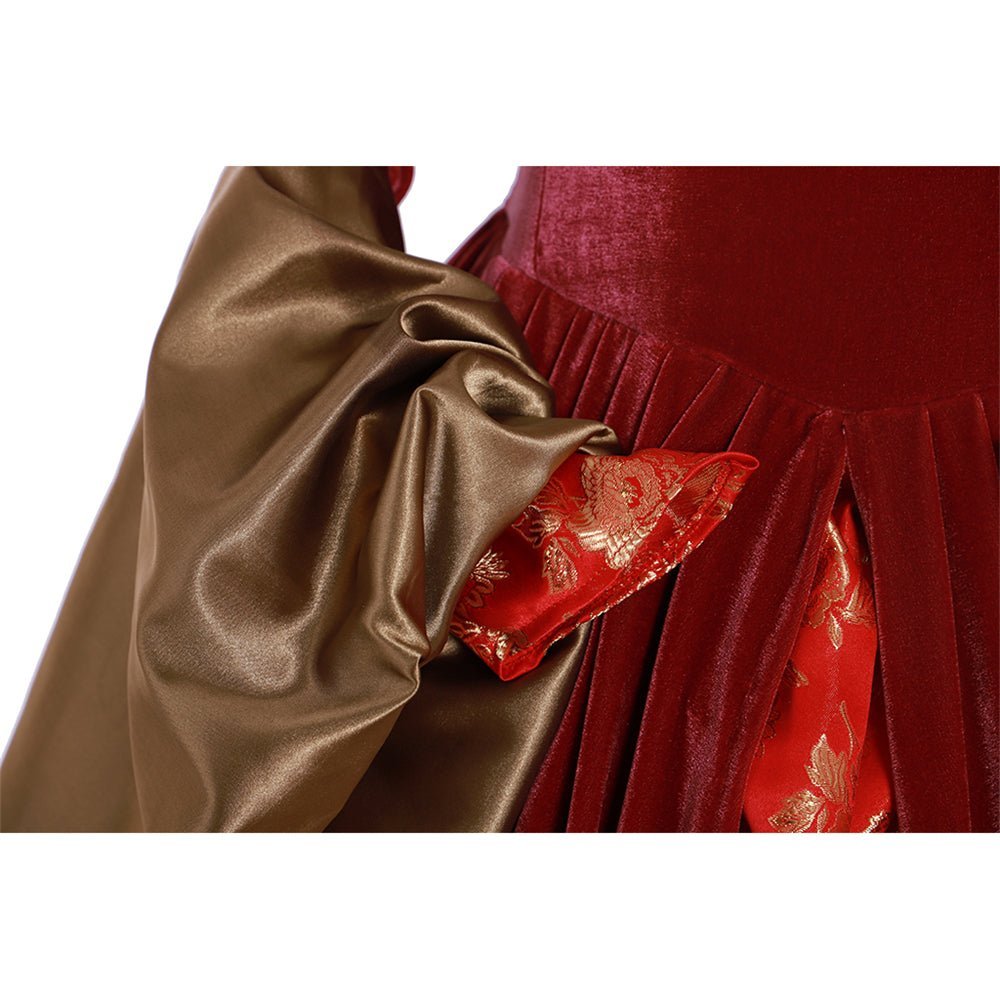Elizabeth Tudor Anne Boleyn Red Dress Costume | The Other Boleyn Girl Cosplay Gown | Tudor Series-Astricos