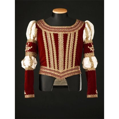 Elizabethan Tudor Prince Cosplay Costume - Renaissance Uniform Tops for Ballet & Theater | Astricos-Astricos