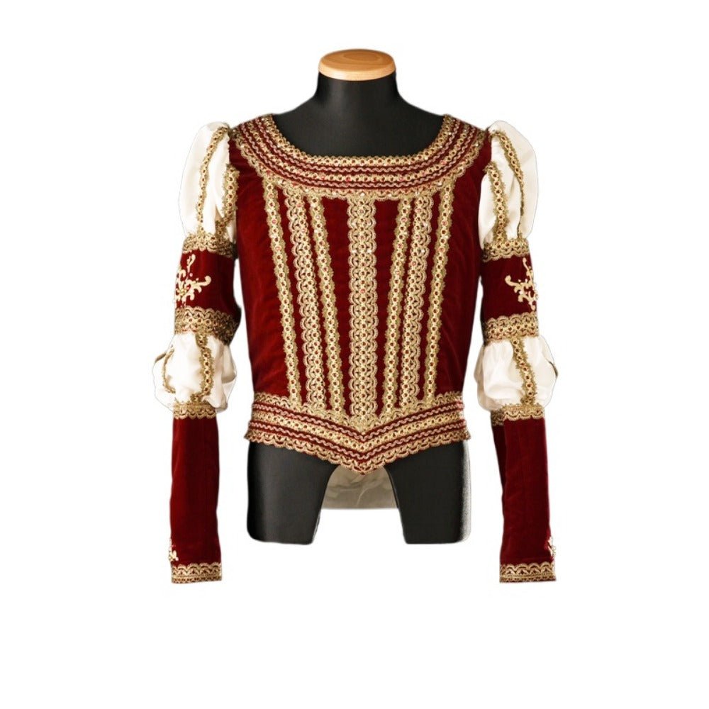 Elizabethan Tudor Prince Cosplay Costume - Renaissance Uniform Tops for Ballet & Theater | Astricos-Astricos