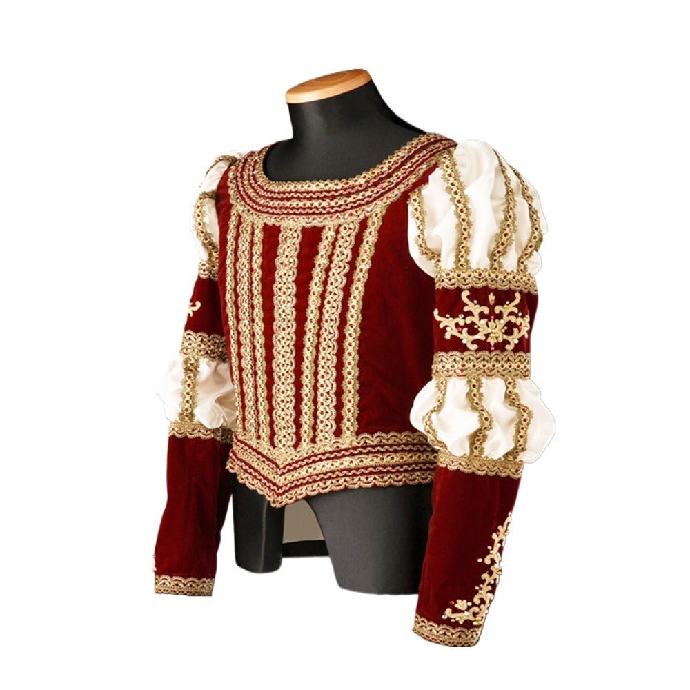 Elizabethan Tudor Prince Cosplay Costume - Renaissance Uniform Tops for Ballet & Theater | Astricos-Astricos