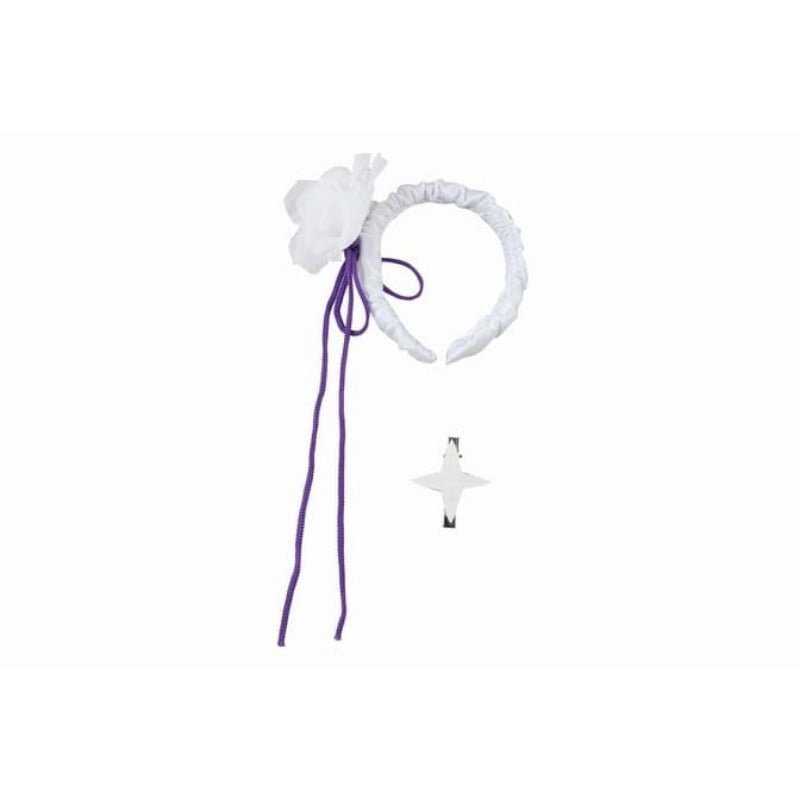 Emilia Cosplay Costume - Re:Zero Kara Hajimeru Isekai Seikatsu Anime Dress with Headdress for Halloween Party - Astricos