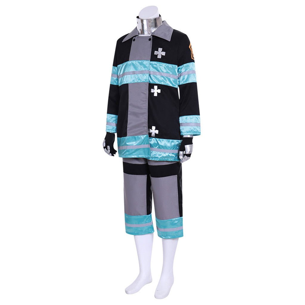 Fire Force Anime Enen no Shouboutai Men's Work Clothes Cosplay Costume-Astricos