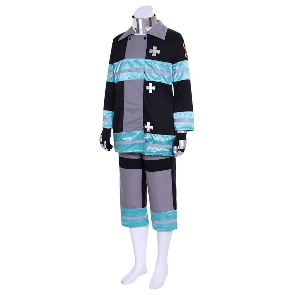Fire Force Anime Enen no Shouboutai Men's Work Clothes Cosplay Costume-Astricos
