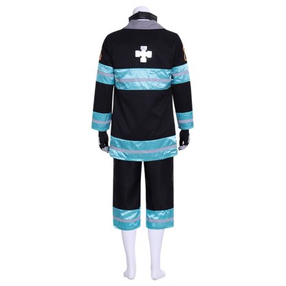 Fire Force Anime Enen no Shouboutai Men's Work Clothes Cosplay Costume-Astricos