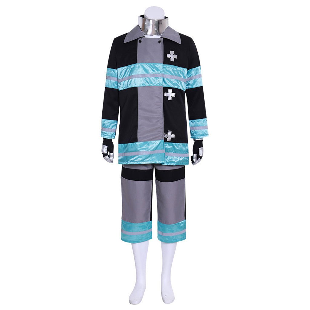Fire Force Anime Enen no Shouboutai Men's Work Clothes Cosplay Costume-Astricos